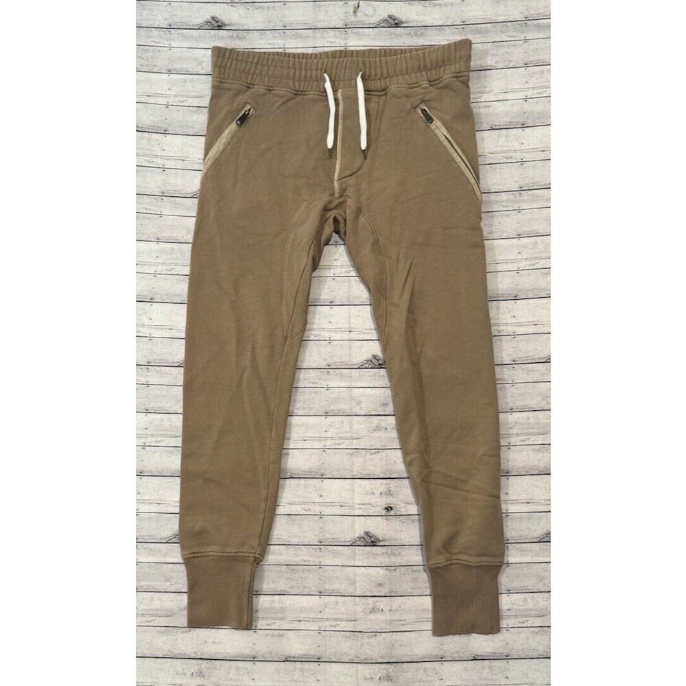 Acne Tan Joggers with Zippered Pockets